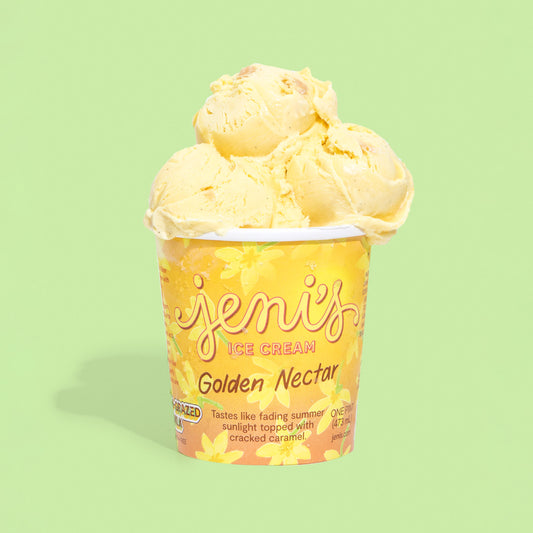 A pint of Golden Nectar by Jeni’s Splendid Ice Creams